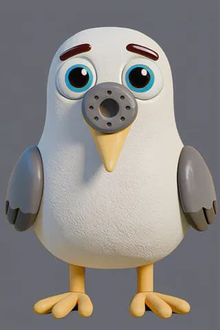 The albatross from ABC Animals A to Z — an animal for the letter A