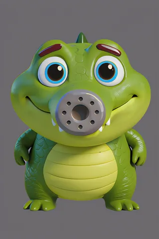 The alligator from ABC Animals A to Z — an animal for the letter A