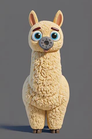 The alpaca from ABC Animals A to Z — an animal for the letter A