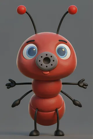 The ant from ABC Animals A to Z — an animal for the letter A