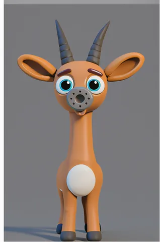 The antelope from ABC Animals A to Z — an animal for the letter A