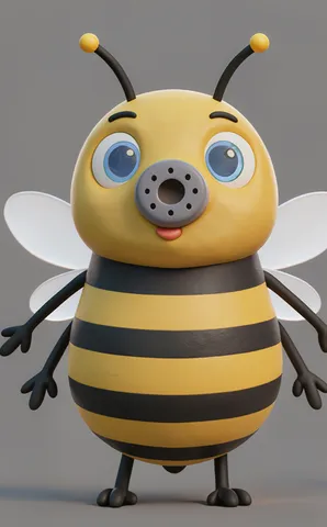 The bee from ABC Animals A to Z — an animal for the letter B