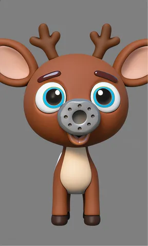 The deer from ABC Animals A to Z — an animal for the letter D