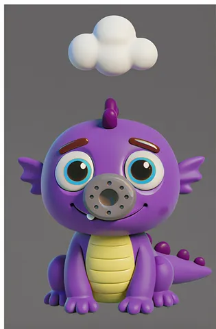 The dragon from ABC Animals A to Z — an animal for the letter D