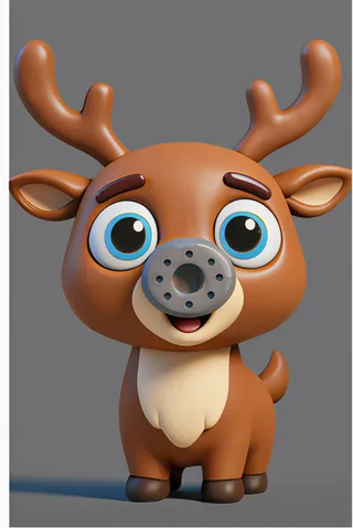 The elk from ABC Animals A to Z — an animal for the letter E