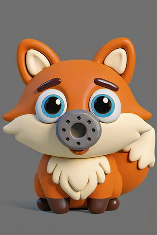 The fox from ABC Animals A to Z — an animal for the letter F