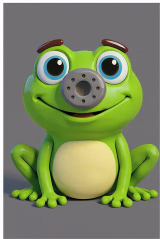 The frog from ABC Animals A to Z — an animal for the letter F