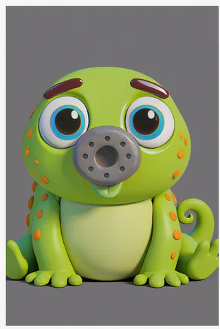 The gecko from ABC Animals A to Z — an animal for the letter G
