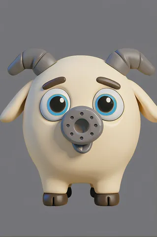 The goat from ABC Animals A to Z — an animal for the letter G