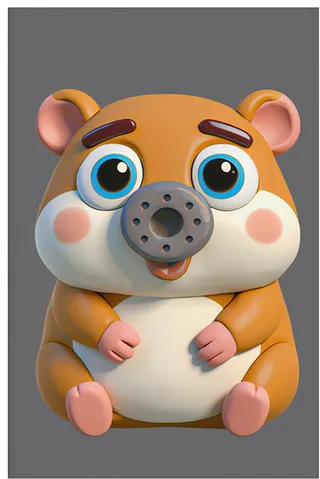 The hamster from ABC Animals A to Z — an animal for the letter H