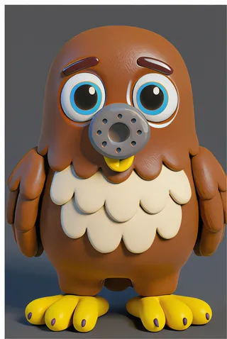 The hawk from ABC Animals A to Z — an animal for the letter H