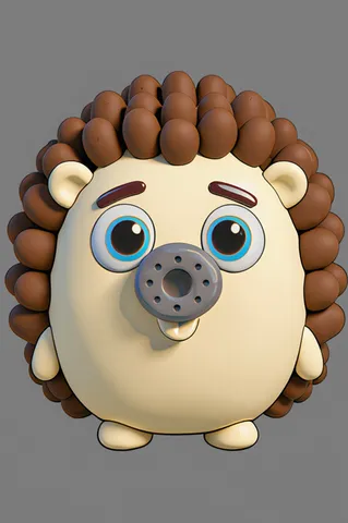 The hedgehog from ABC Animals A to Z — an animal for the letter H