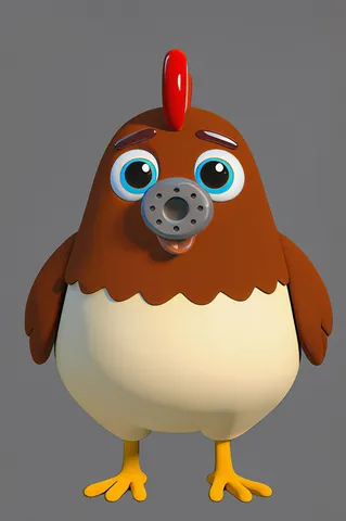 The hen from ABC Animals A to Z — an animal for the letter H