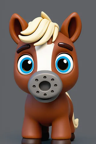 The horse from ABC Animals A to Z — an animal for the letter H