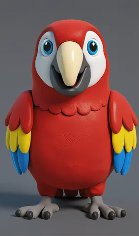 The macaw from ABC Animals A to Z — an animal for the letter M