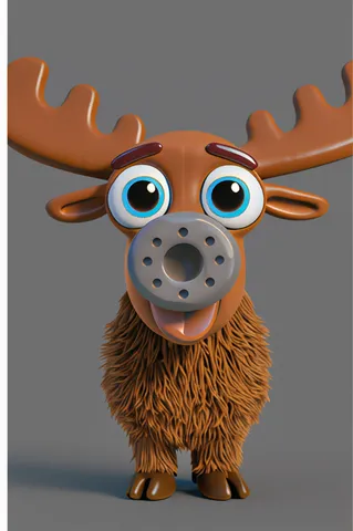 The moose from ABC Animals A to Z — an animal for the letter M