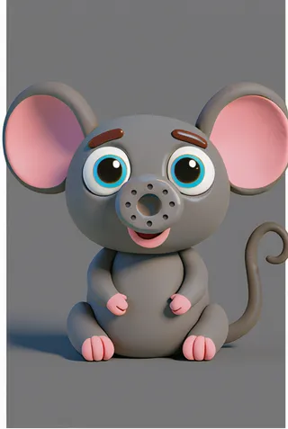 The mouse from ABC Animals A to Z — an animal for the letter M