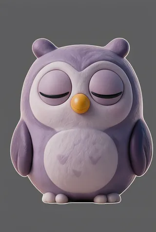 The owl from ABC Animals A to Z — an animal for the letter O
