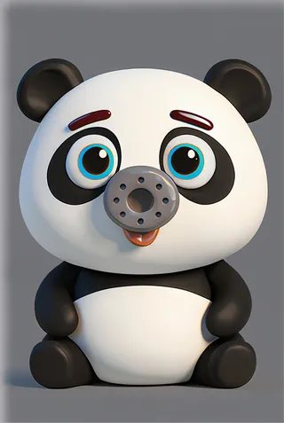 The panda from ABC Animals A to Z — an animal for the letter P
