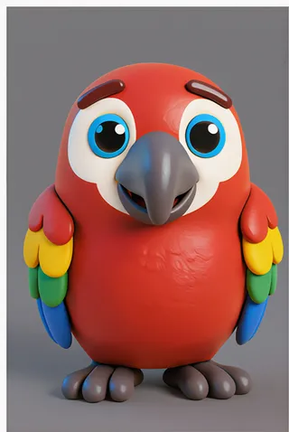 The parrot from ABC Animals A to Z — an animal for the letter P