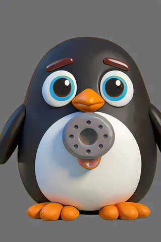 The penguin from ABC Animals A to Z — an animal for the letter P
