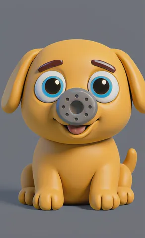 The puppy from ABC Animals A to Z — an animal for the letter P