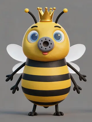 The queen bee from ABC Animals A to Z — an animal for the letter Q