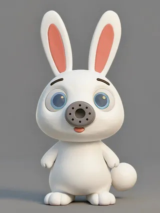 The rabbit from ABC Animals A to Z — an animal for the letter R
