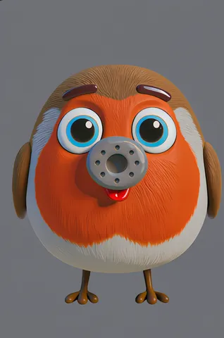 The robin from ABC Animals A to Z — an animal for the letter R