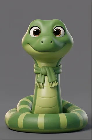 The snake from ABC Animals A to Z — an animal for the letter S