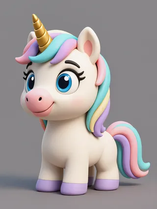 The unicorn from ABC Animals A to Z — an animal for the letter U