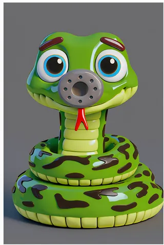 The viper from ABC Animals A to Z — an animal for the letter V