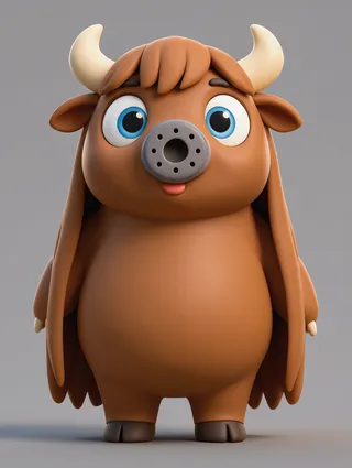The yak from ABC Animals A to Z — an animal for the letter Y
