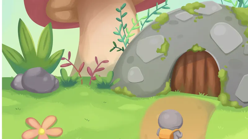 Tardy’s home, the mushroom house at the end of the path Tardy’s home, the mushroom house at the end of the path — short bedtime stories for the nights the routine has already run long
