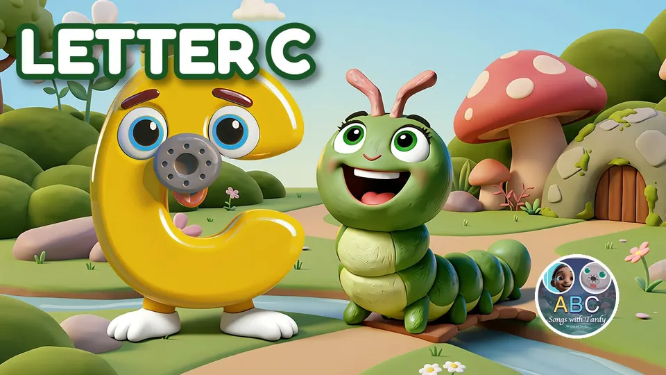 C is for Cata Pillar — letter C song for kids