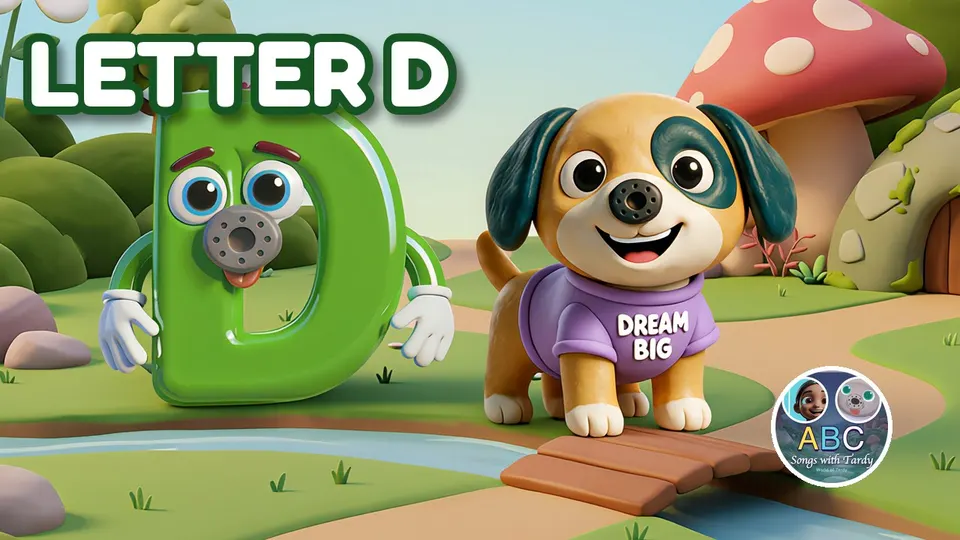 D is for Dream Dog — letter D song for kids