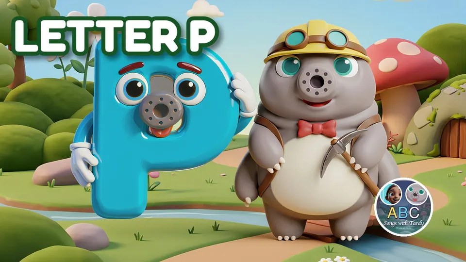 P is for Penny Bear — letter P song for kids