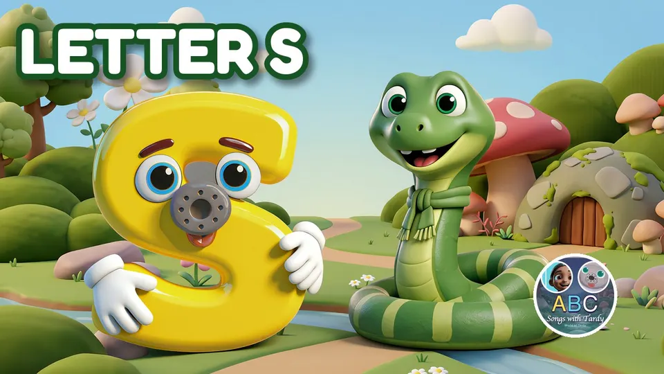S is for Snakey Jakey — letter S song for kids