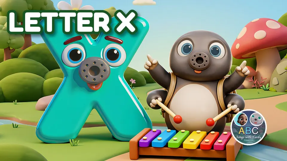 X is for Xylophone — letter X song for kids