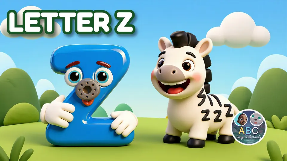 Z is for Zzz Zebra — letter Z song for kids